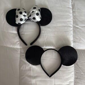 Black and White Polka Dot Mickey/Minnie Ears for Disney Parks